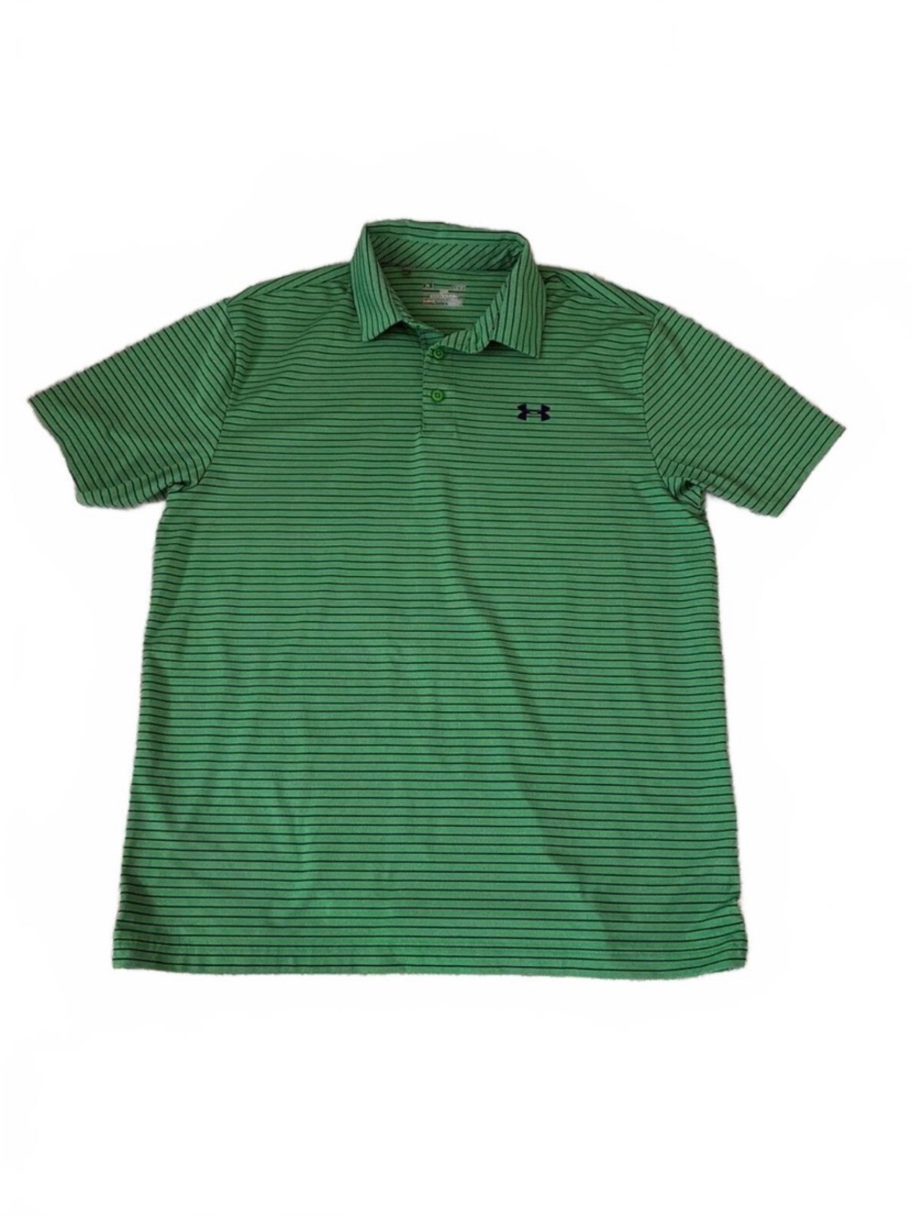 Under Armour Men’s Green Striped Polo